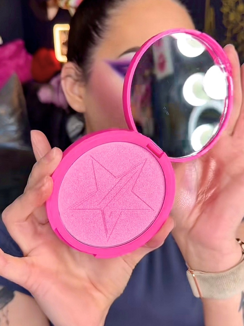 Jeffree Star | ‘Rock Candy Bling’ Skin Frost Highlighter | NiB cool baby pink - Picture 13 of 16
